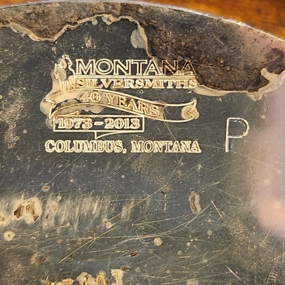 Montana Silversmiths Longhorn Buckle Corral Teju Lizard Skin Belt Size 34 - Picture 10 of 15